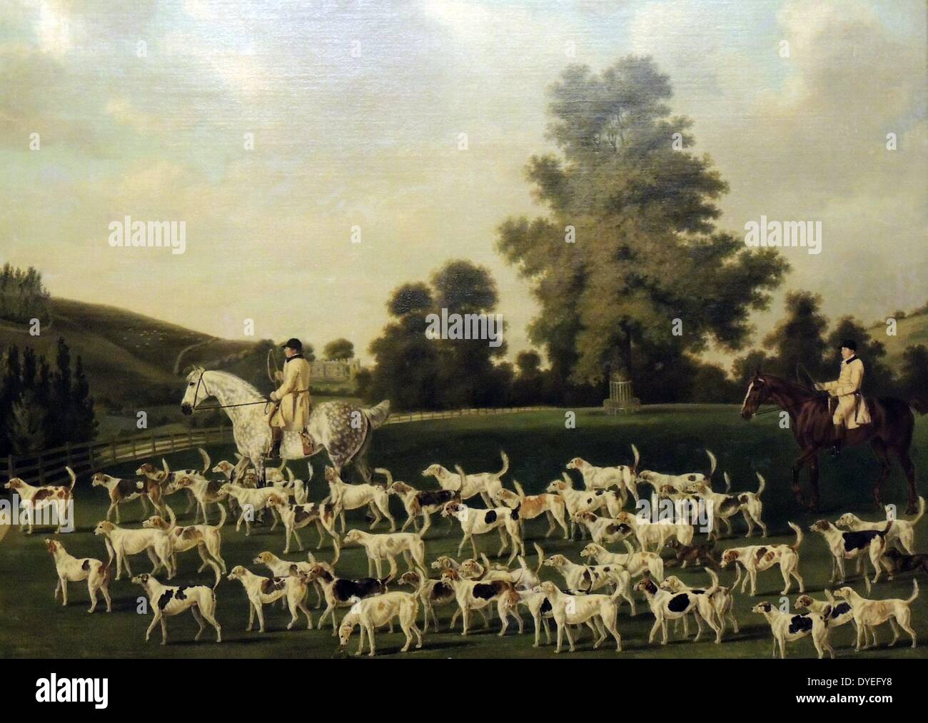 Peter Beckfords Hunde durch Francis Sartorius 1785 n. Chr. Stockfoto