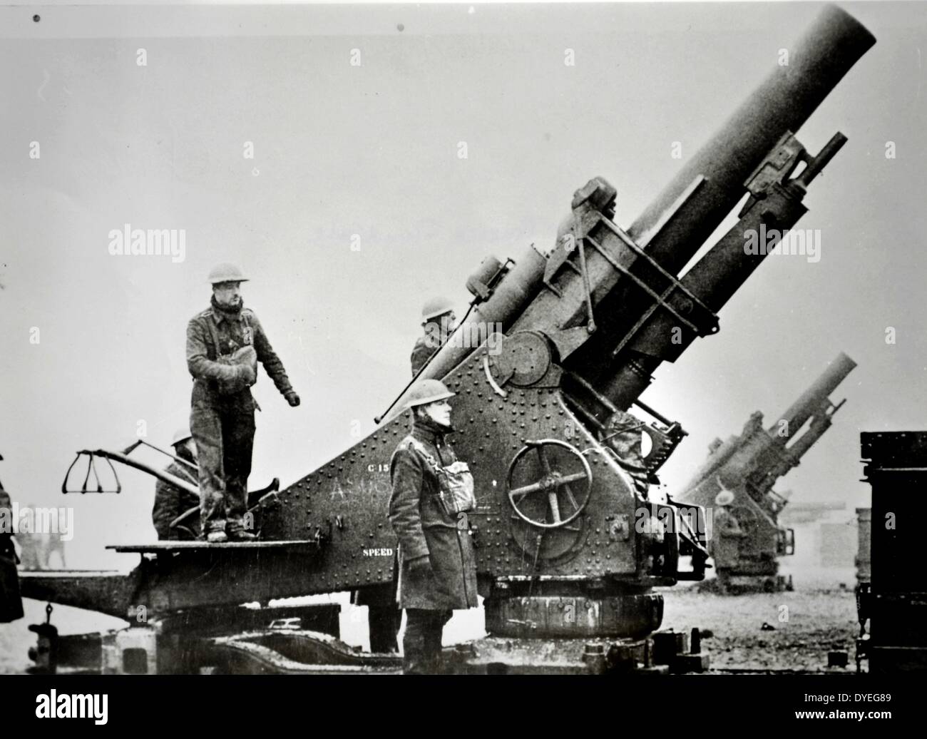 British armoured Position in Frankreich circa 1944. Weltkrieg II. Stockfoto