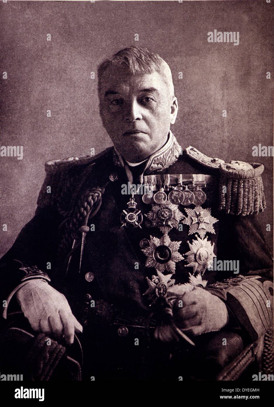 Herr Fischer von kilverstone. (1841-1920), Admiral der Flotte. John arbuthnot 'Jacky' Fisher, 1. Baron Fisher, war ein britischer Admiral für seine Bemühungen in der Reform bekannt. Er hatte einen großen Einfluss auf die Royal Navy in einer Karriere, die mehr als 60 Jahre. Stockfoto