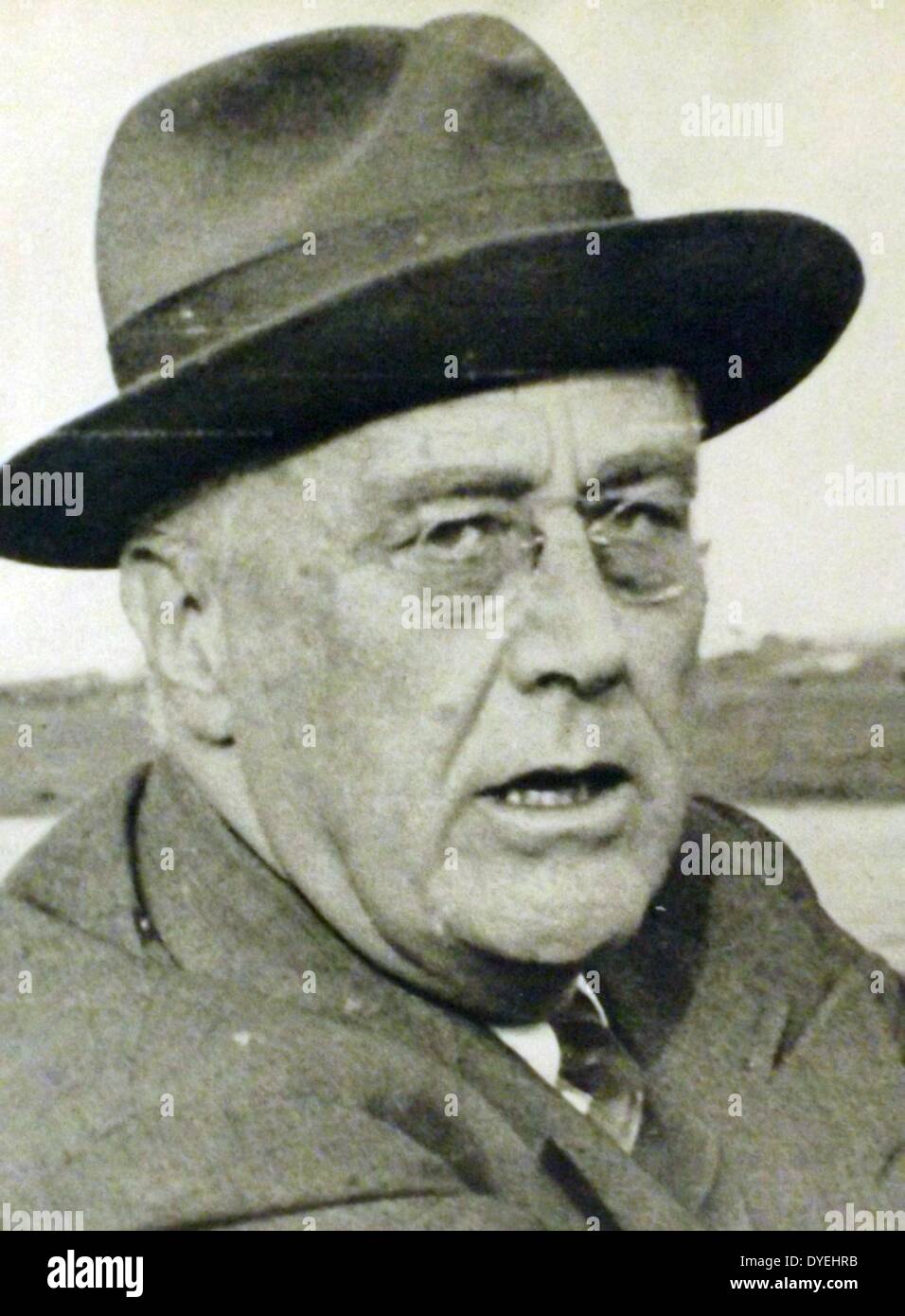 Franklin D. Roosevelt (1882-1945), 32. Präsident der Vereinigten Staaten Stockfoto