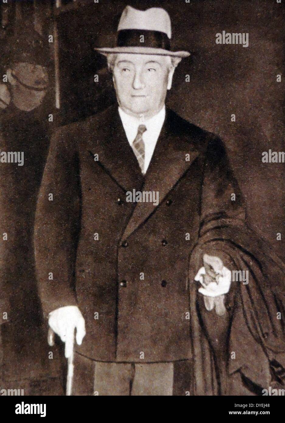 Commonwealth Prime Minister treffen sich in London für die Krönung von König George VI. 1937. Premierminister James Barrie Herzog von Südafrika Stockfoto