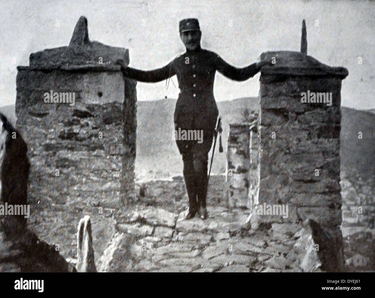 Weltkrieg 1 - Der König von Griechenland, im August 1913, nachdem die bulgarische Niederlage. Konstantin I 1868 - 11. Januar 1923 König von Griechenland von 1913 bis 1917 und von 1920 bis 1922. Er war Oberbefehlshaber der griechischen Armee während der erfolglosen Greco-Türkischen Krieg von 1897 und führte die griechische Kräfte während der erfolgreichen Balkankriege von 1912 - 1913 Stockfoto