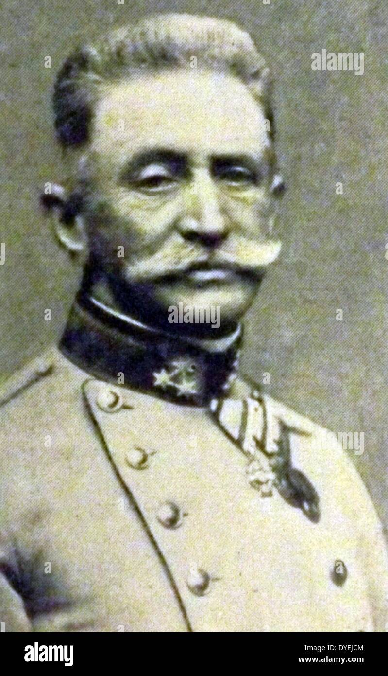 Der Erste Weltkrieg. 1914, Graf Franz Xaver Joseph Conrad von Hötzendorf (11.November 1852 - 25. August 1925) war ein österreichischer Offizier und Generalstabschef der Streitkräfte der österreichisch-ungarischen Armee und Marine während der 1914 Juli Krise, die zum Ausbruch des Zweiten Weltkriegs führte Stockfoto