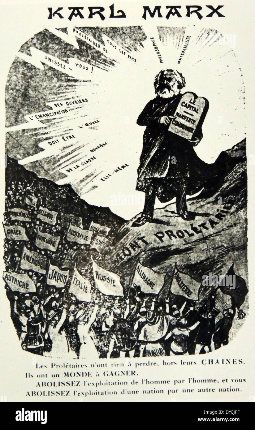 Der politische theoretiker marx war ein deutscher philosoph Fotos und