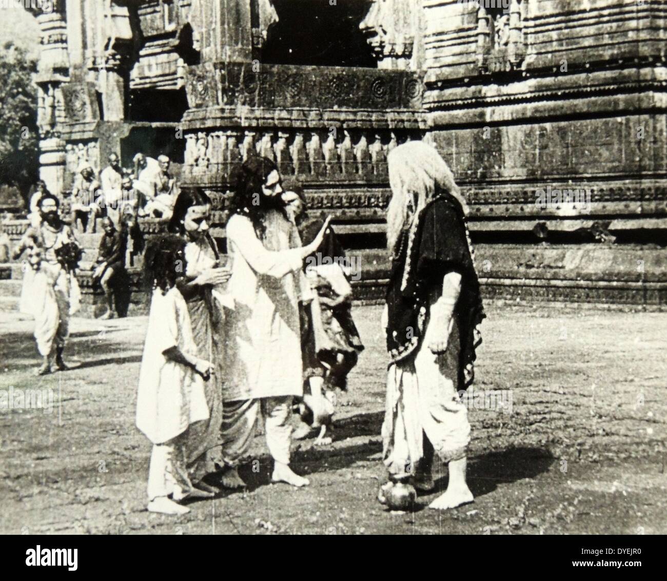 Raja Harishchandra ist ein 1913 indische Stummfilm, geleitet und von indischen Symbol Dadasaheb Phalke produziert und ist der erste abendfüllende indischen Spielfilm. Der Film wurde auf der Legende von Raja Harishchandra basiert, erzählt in der Ramayana und Mahabharata. Stockfoto