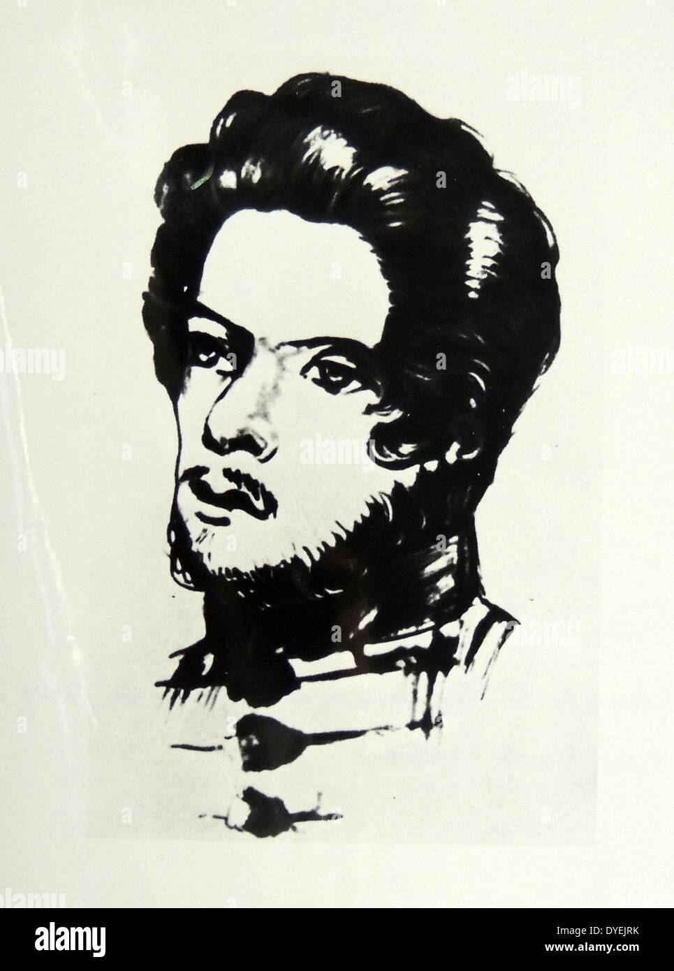 Karl Marx als Student. Karl Marx (5. Mai 1818 - vom 14. März 1883) war ein deutscher Philosoph, Ökonom, Soziologe, Historiker, Journalist und revolutionär-sozialistischen. Marx in der Volkswirtschaft legte die Grundlage für das aktuelle Verständnis von Arbeit und ihr Verhältnis zum Kapital, und hat viel von nachfolgenden wirtschaftlichen Denken beeinflusst Stockfoto