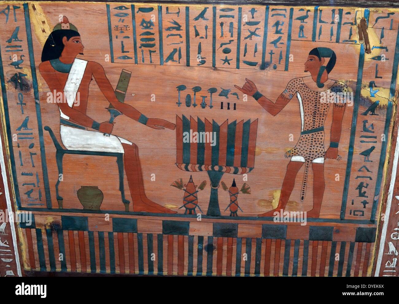 Malte Holzsarg des Propheten von Monta Hor 700 v. Chr. Stockfoto