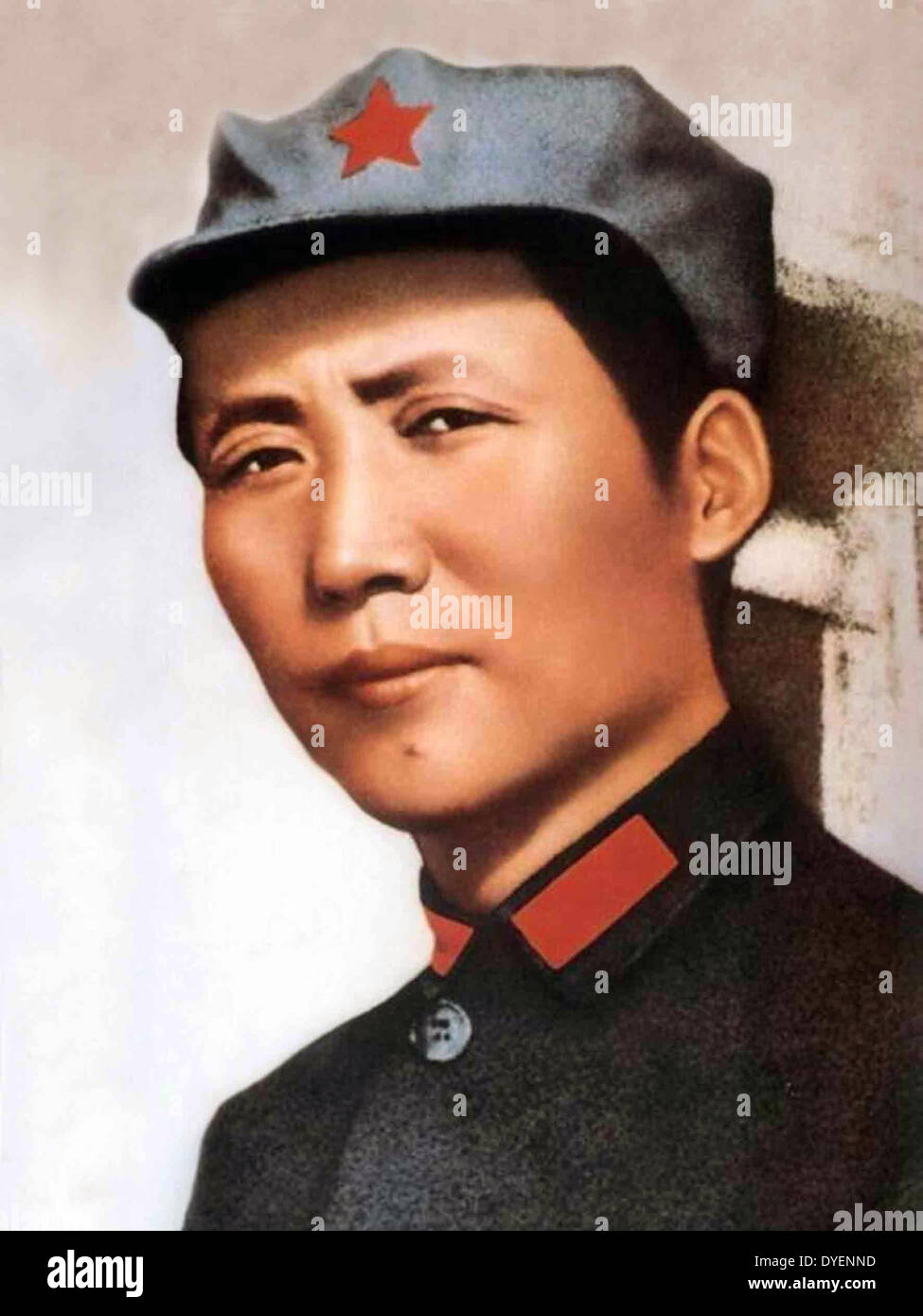 Mao Zedong, als der Vorsitzende Mao (Dezember 26, 1893 - 9. September 1976), chinesische kommunistische Revolutionär und Gründervater der Volksrepublik China, die er als Vorsitzender der Kommunistischen Partei Chinas von der Gründung 1949 bis zu seinem Tod regiert. Stockfoto