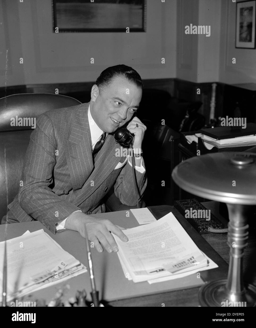 J. Edgar Hoover 1895-1972. Direktor des FBI (Federal Bureau of Investigation), von 1924 bis 1972. Datum 19400101 Stockfoto