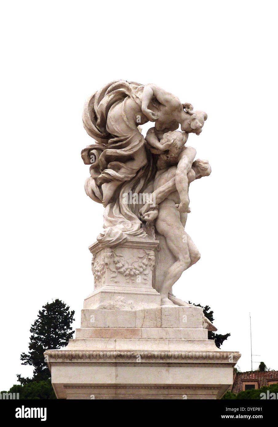 Detail einer Statue am Monumento Nazionale a Vittorio Emanuele II oder 'Il Vittoriano" ist ein Monument in Rom erbaute König Victor Emmanuel, der erste König von einer einheitlichen Italien zu ehren. Geöffnet: 1925; durch den Architekten Giuseppe Sacconi Stockfoto