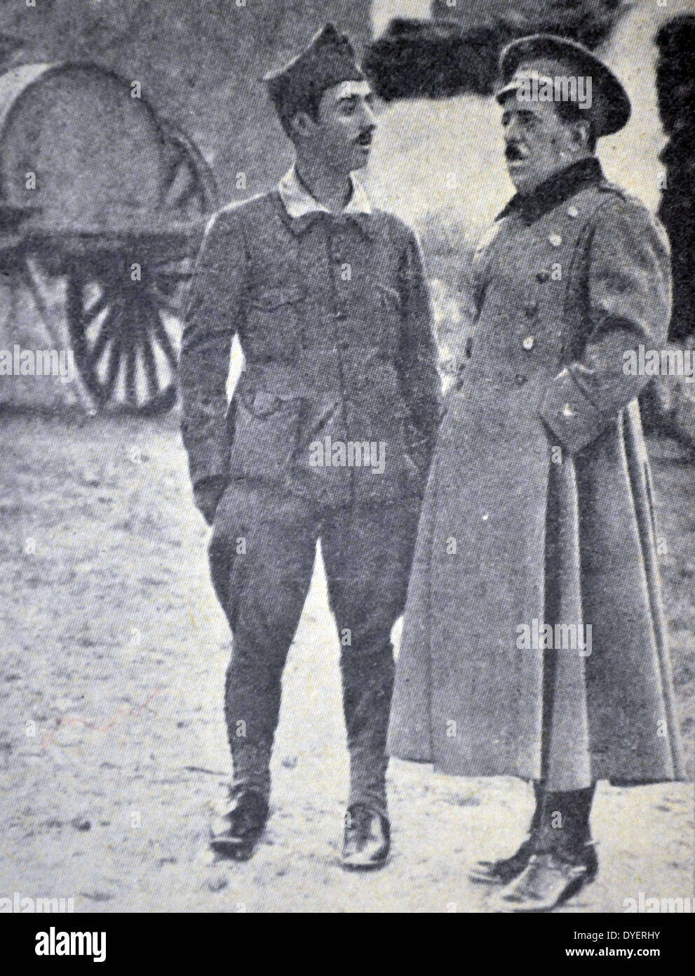 General Sanjuro mit Oberst Francisco Franco 1921 Stockfoto