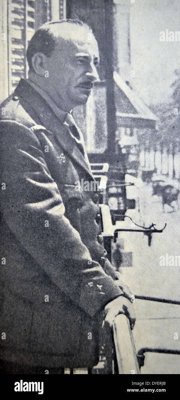 Don Miguel Primo de Rivera y Orbaneja, 2 Marquis von Estella, 22. Anzahl der Sobremonte, Ritter von Calatrava (8. Januar 1870 - 16. März 1930) war ein Diktator, Aristokraten und militärischer Offizier, der als Ministerpräsident von Spanien von 1923 bis 1930 während der spanischen Restaurierung Ära serviert. Stockfoto