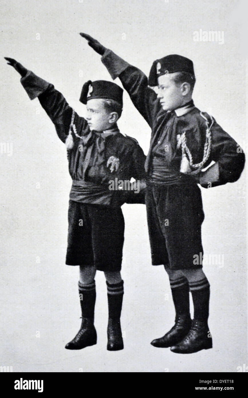 Bruno und Vittorio Mussolini Stockfoto