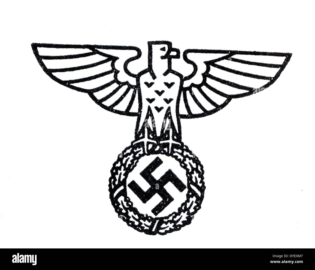 Nazi-Insignien 1936 Stockfoto