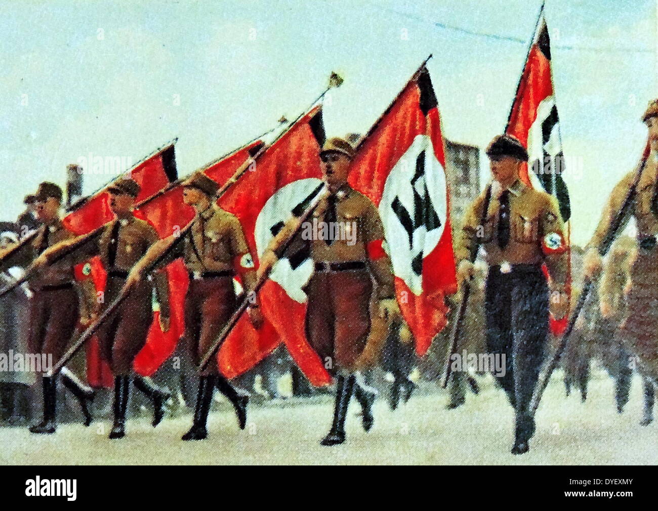Nazi-Kundgebung in Berlin ca. 1933 Stockfoto