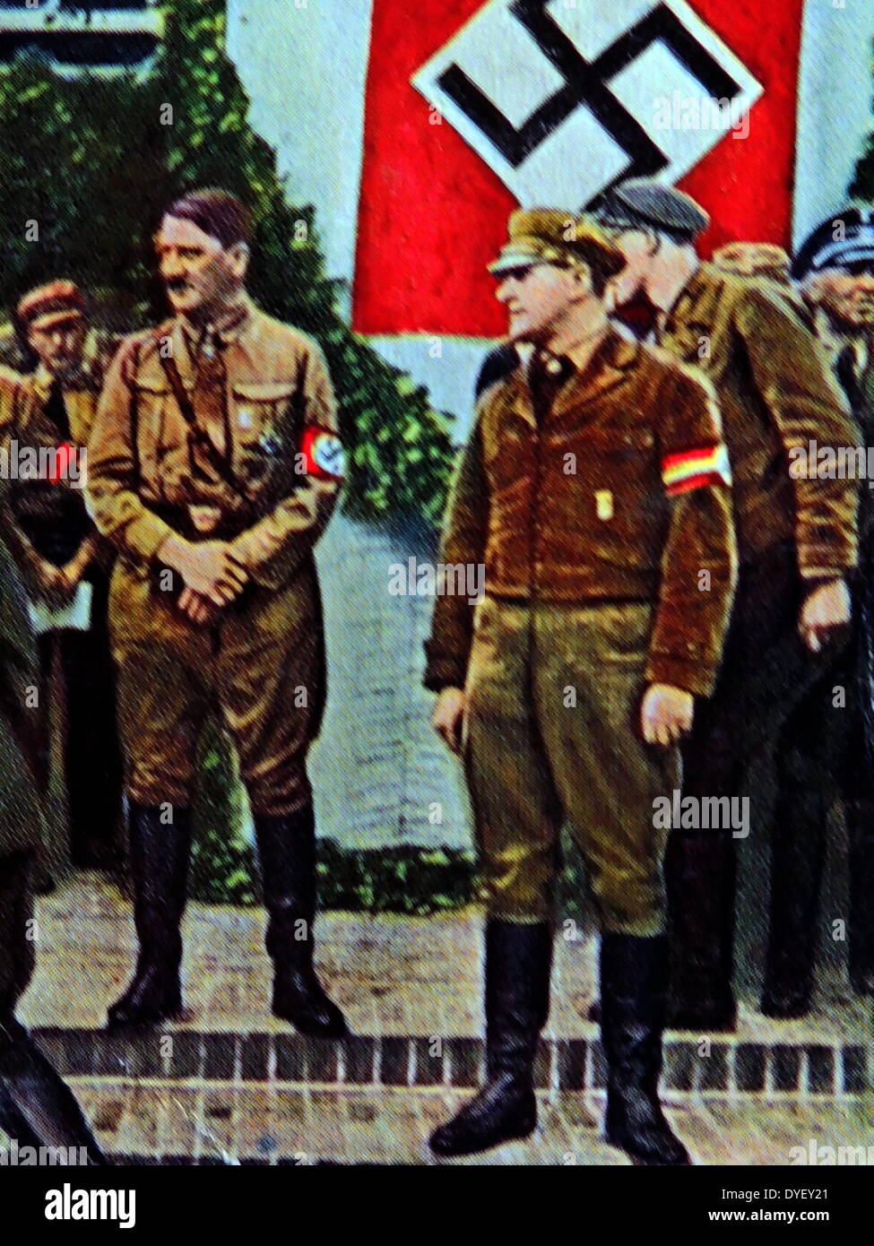 Teilnahme an der nationalen Jugendtag in Potsdam 1933 Hitler Stockfoto