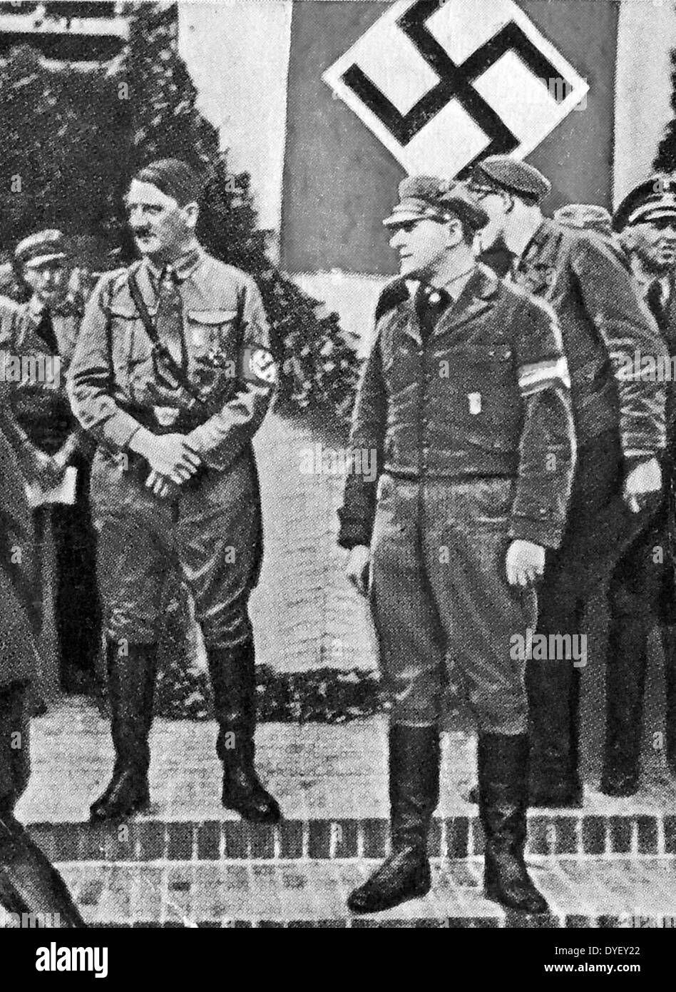 Teilnahme an der nationalen Jugendtag in Potsdam 1933 Hitler Stockfoto