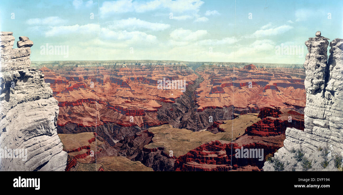 Grand Canyon Arizona 1900, durch William Henry Jackson 1843 – 1942, Fotograf. Stockfoto