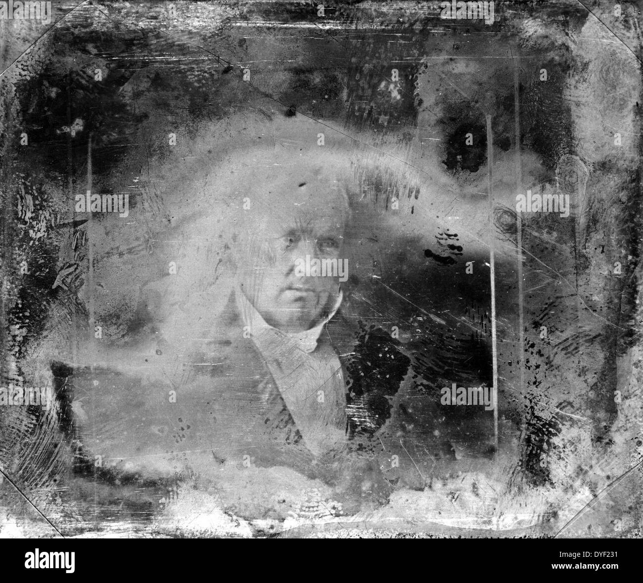 James Buchanan, Kopf und Schultern Porträt, Verkleidung von Mathew Brady, ca. 1823-1896. Veröffentlicht am: zwischen 1844 und 1860 Stockfoto