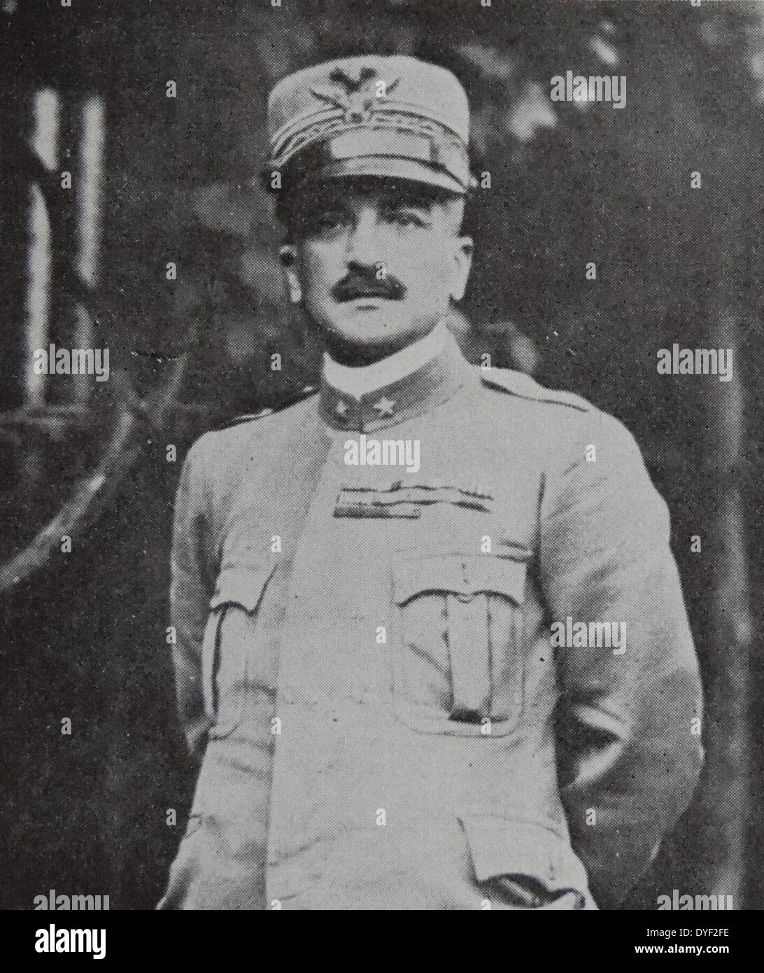 Armando Diaz, 1. Herzog von den Sieg (Dezember 5, 1861 - Februar 28, 1928) war ein italienischer General spanischer Abstammung und Marschall von Italien. Erste Welt Krieg. 1917 Stockfoto