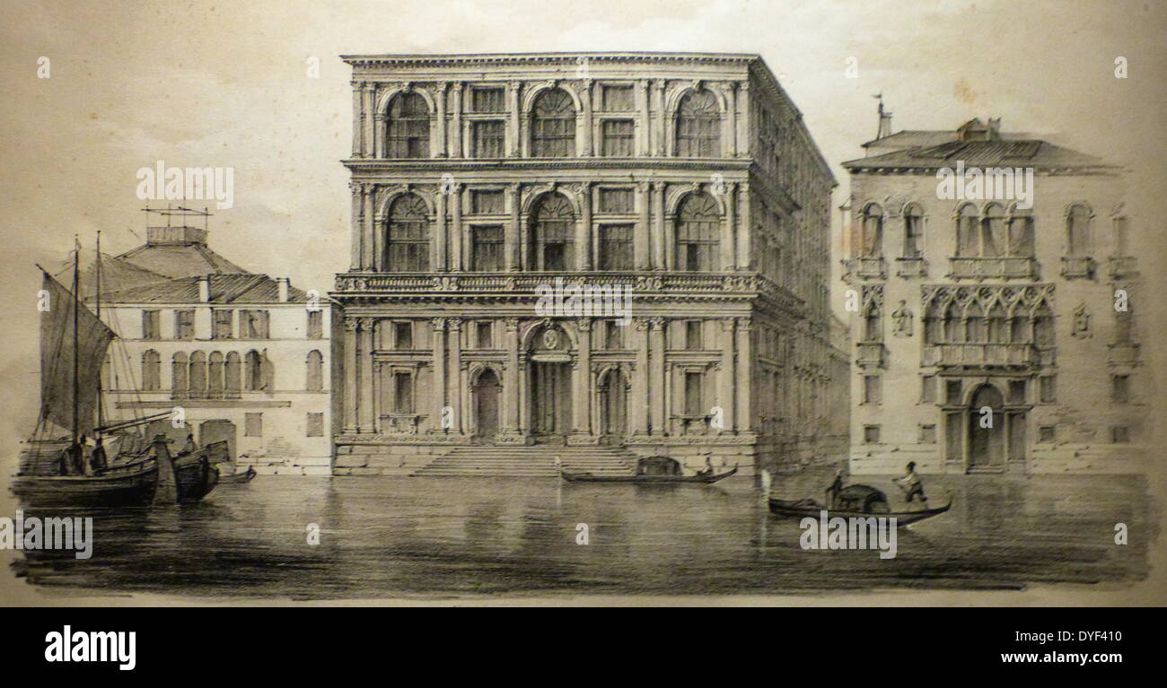 Illustration der Palazzo Grimani. Stockfoto