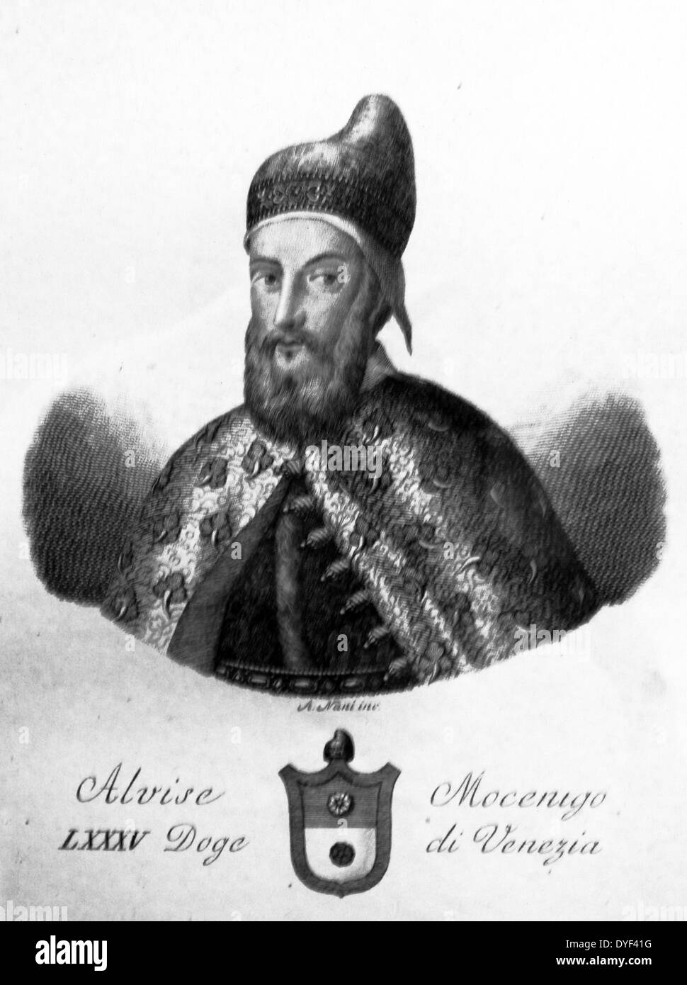 Portrait von Alvise Mocenigo ich 1558. Der venezianische Doge. Stockfoto