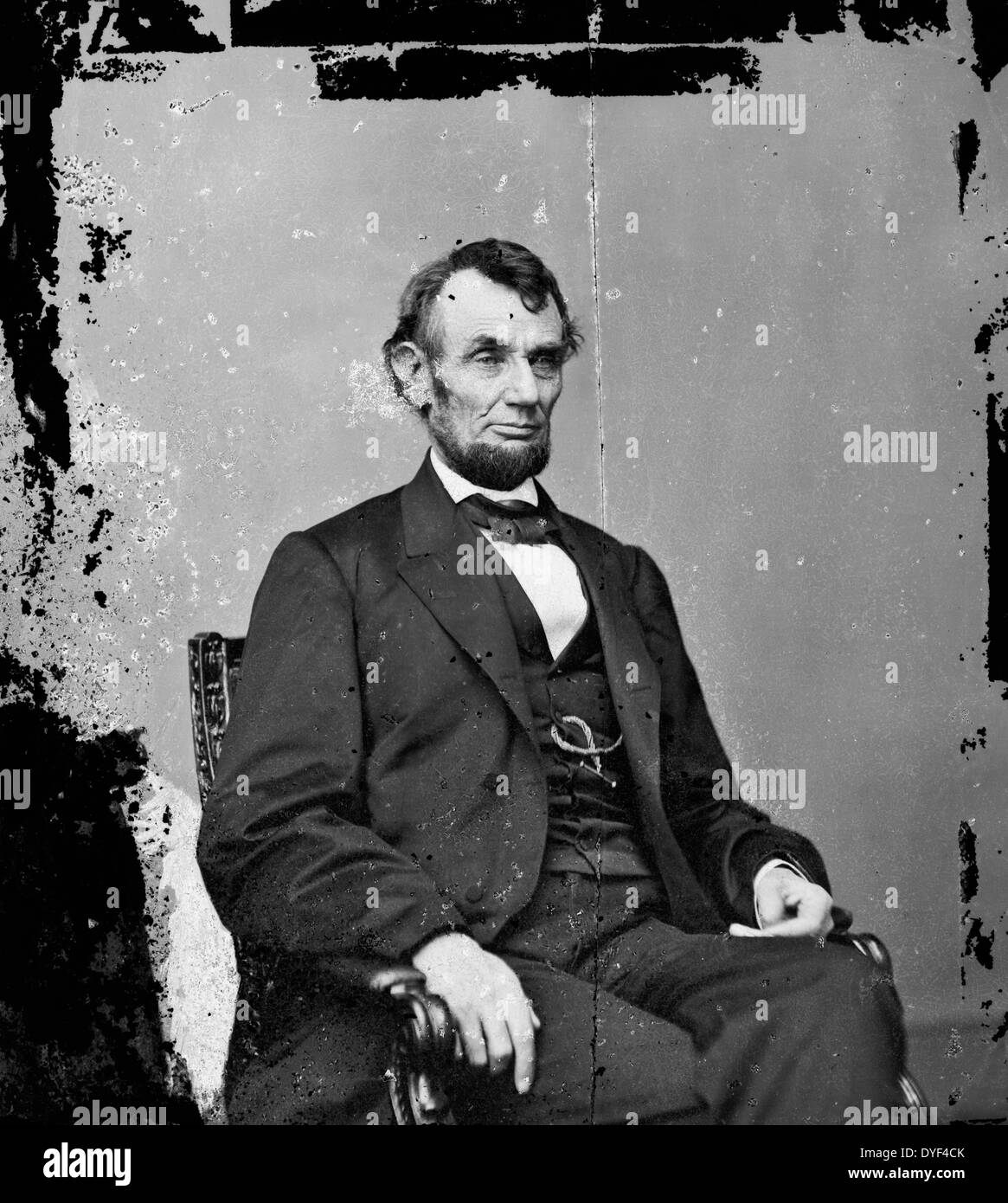 Präsident Abraham Lincoln 1864. 16. Präsident der Vereinigten Staaten von Amerika. Stockfoto