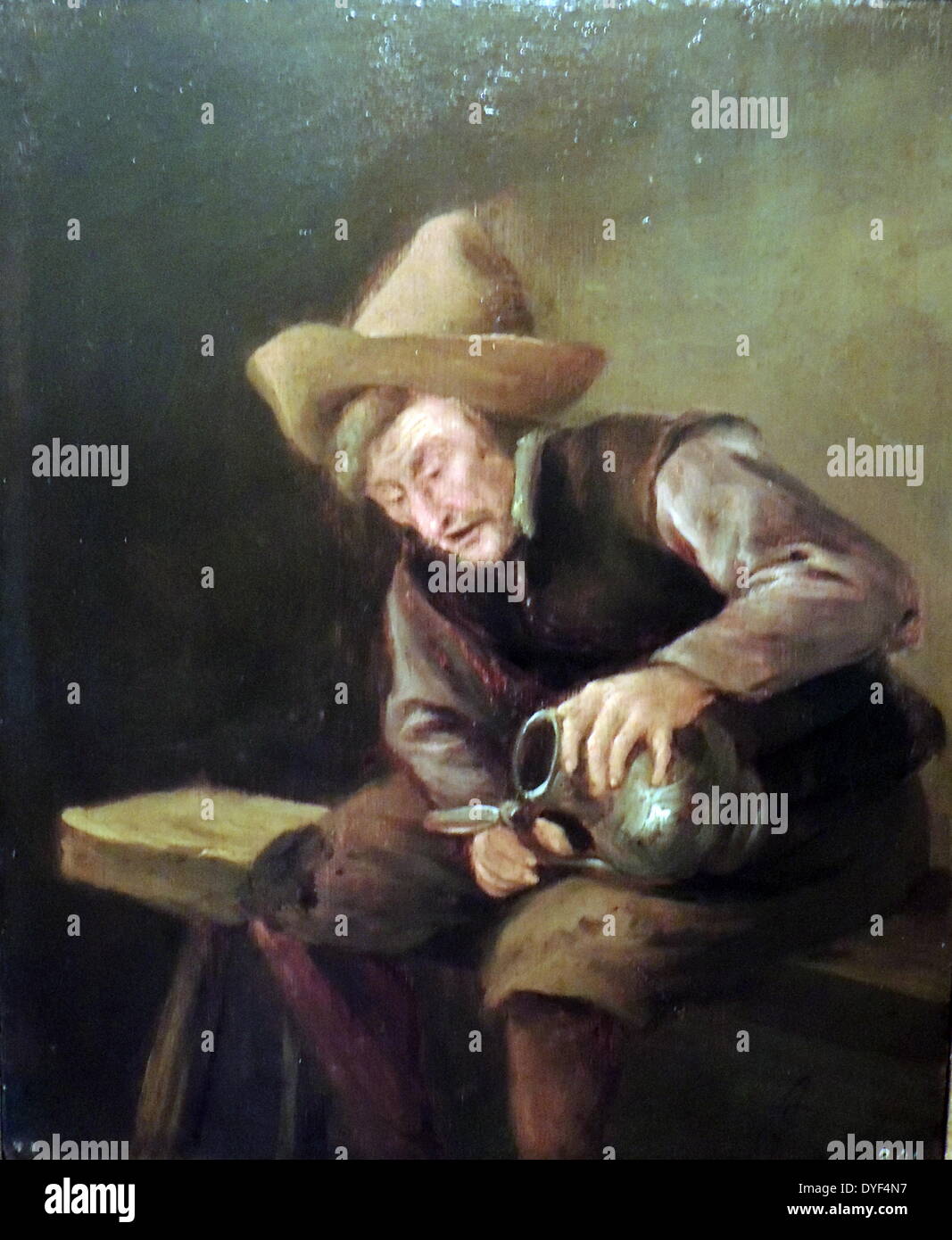 Gemälde "Der Geruchssinn' 1646. Jan Steen Leyden Stockfoto