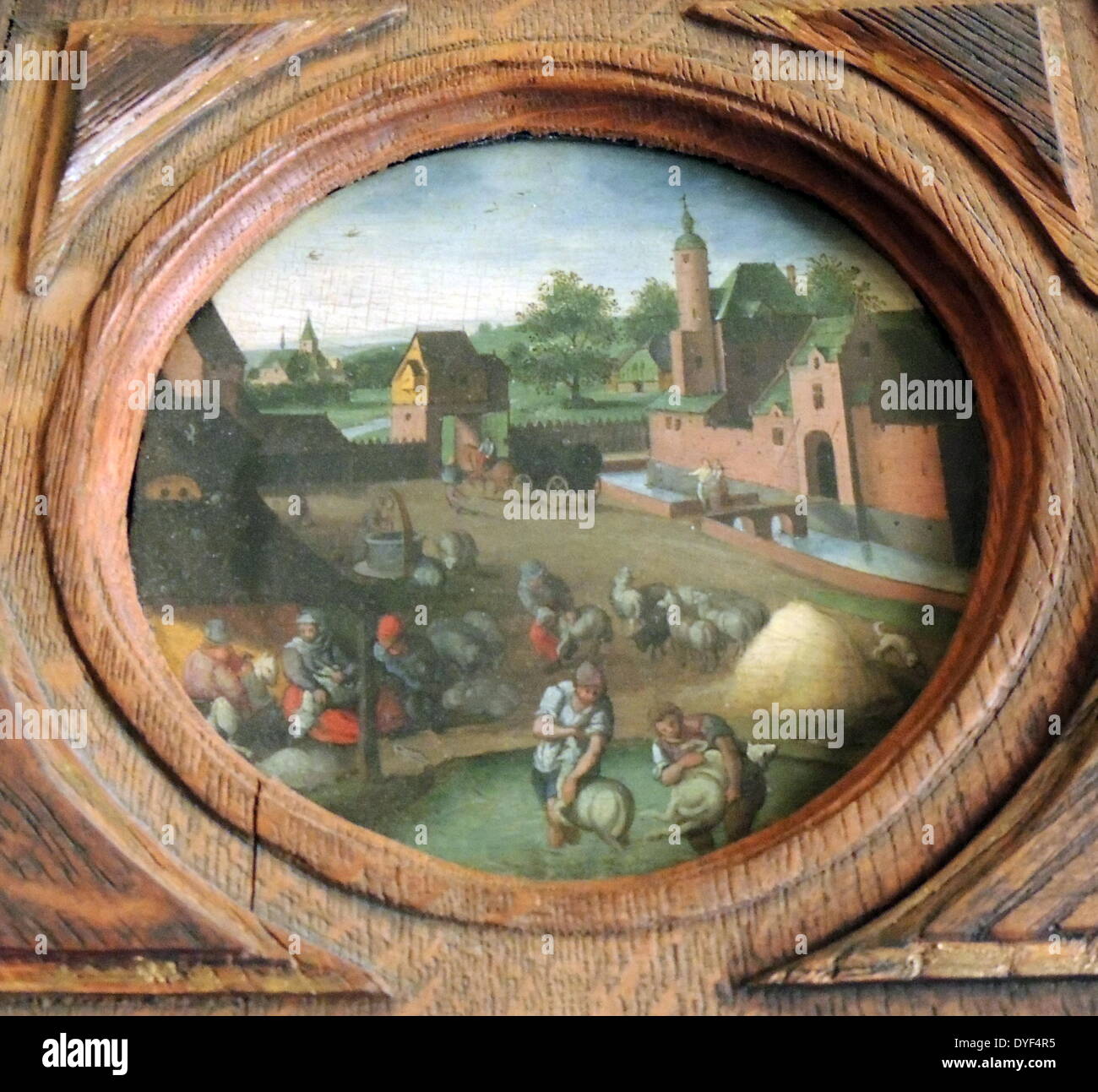 Malerei als "Die Vier Jahreszeiten - Frühling' 1616. Abel Gimmer Stockfoto