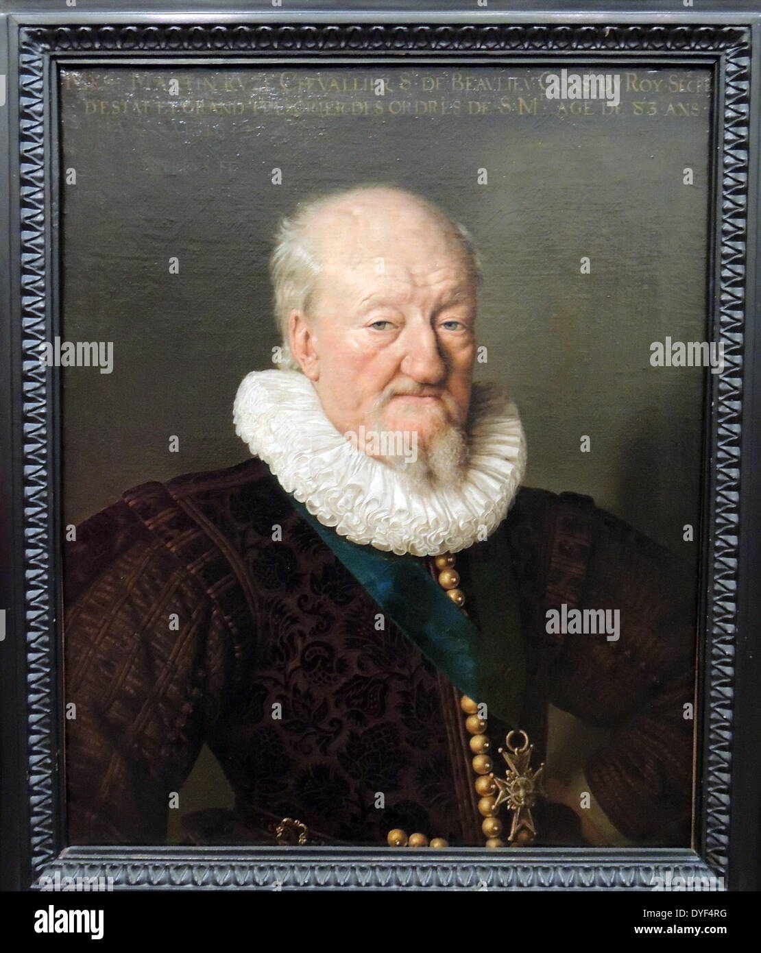 Portrait von Martin Ruze 1612. Frans Pourbus II. Stockfoto