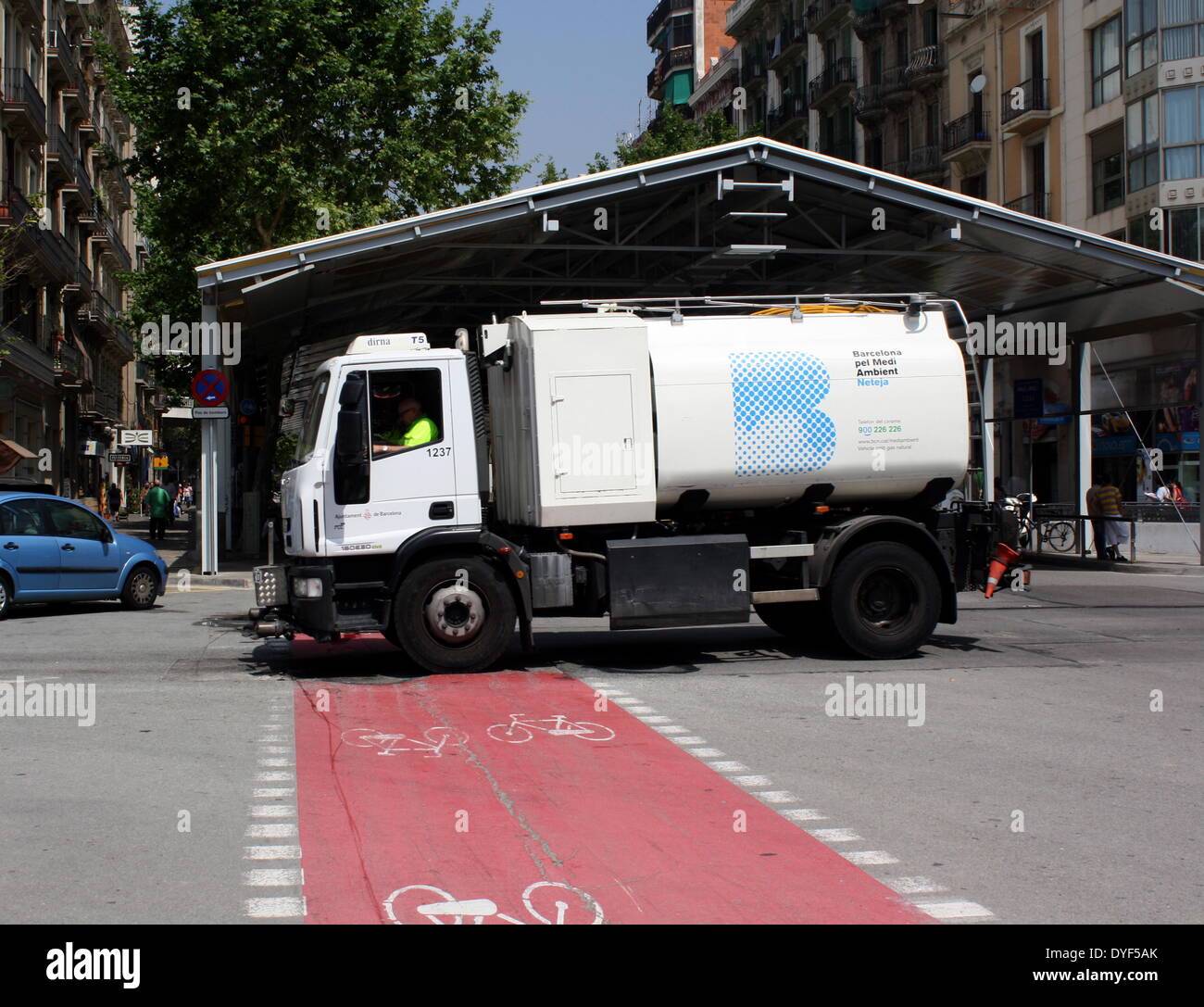 Enviromental Dienstleistungen Fahrzeug 2013. Stockfoto