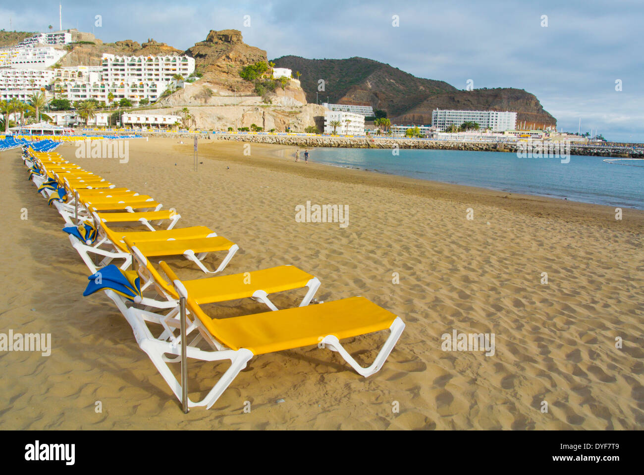 Insel Strand, Puerto Rico, Gran Canaria, Kanarische Inseln, Spanien, Europa Stockfoto