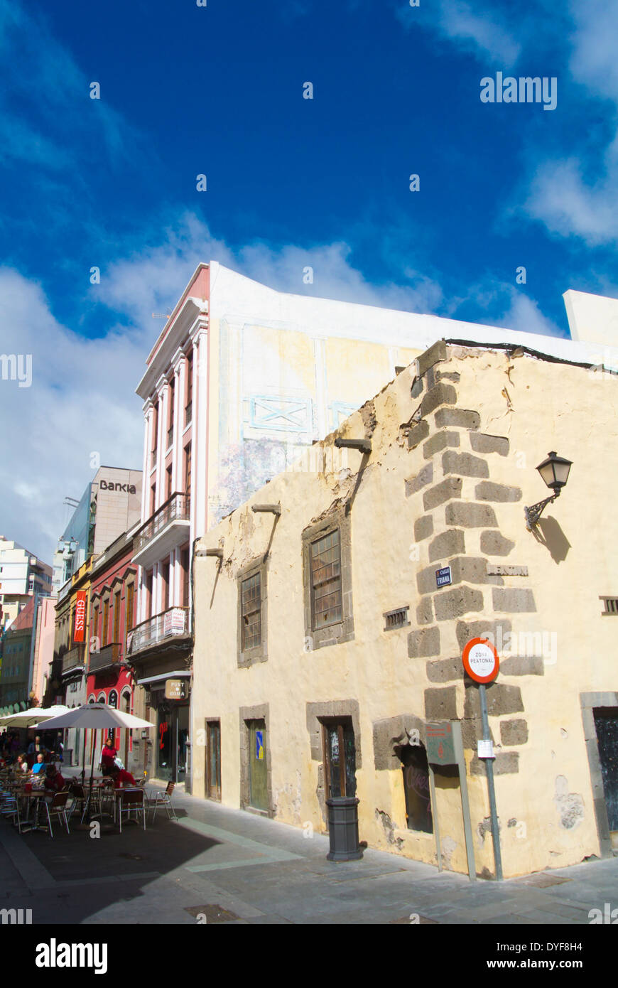 Calle Triana-Straße, Stadtteil Vegueta, Las Palmas de Gran Canaria, Insel Gran Canaria, Kanarische Inseln, Spanien, Europa Stockfoto