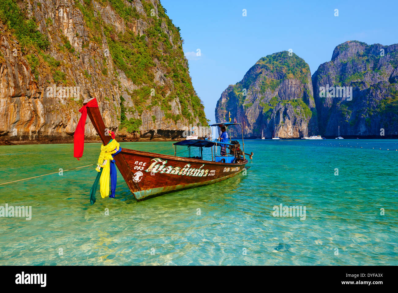 Thailand, Provinz Krabi, Ko Phi Phi Le Island, Ao Maya Stockfoto