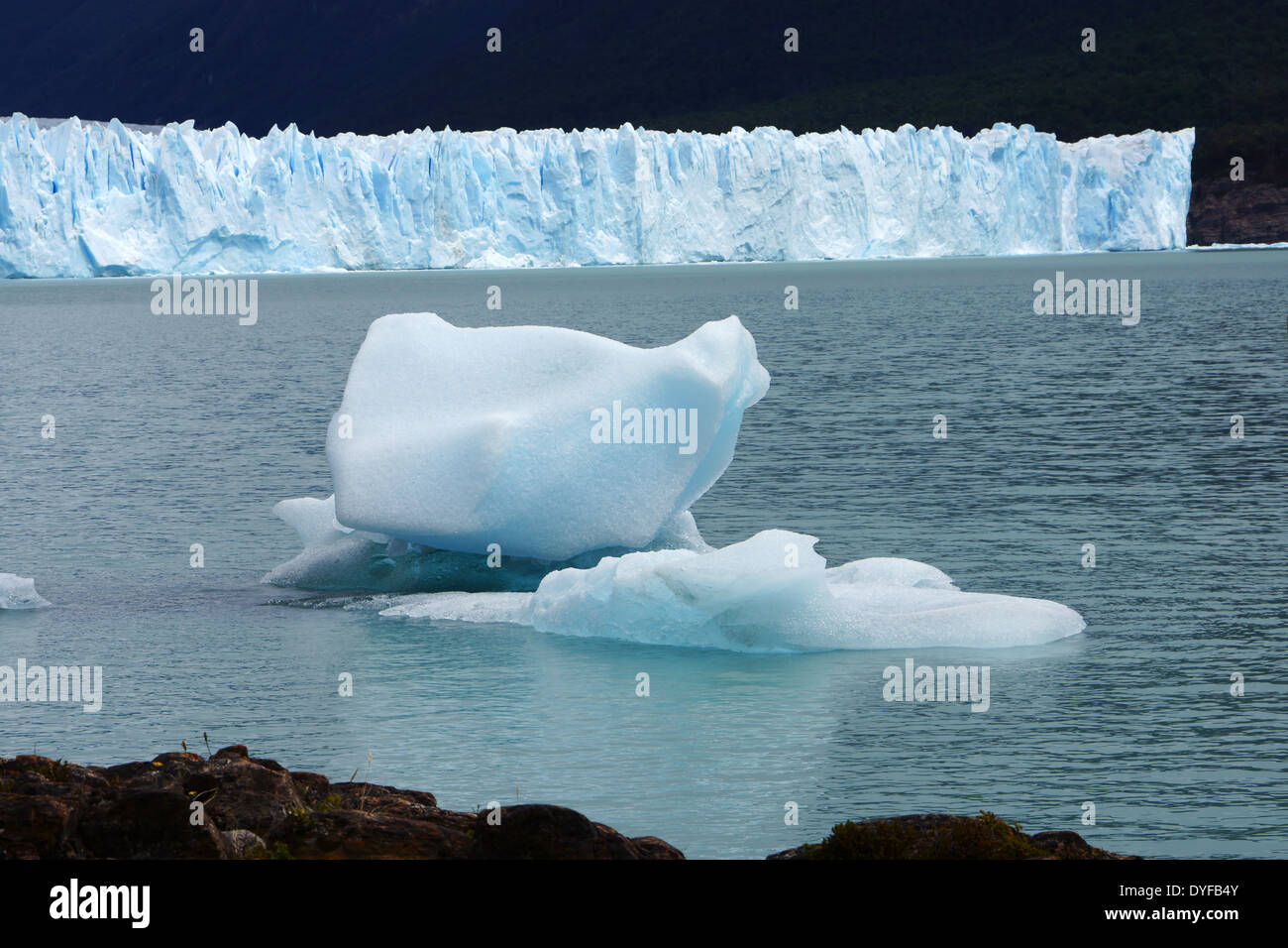 Perito Moreno Gletscher, Nationalpark Los Glaciares, Patagonien, Argentinien Stockfoto