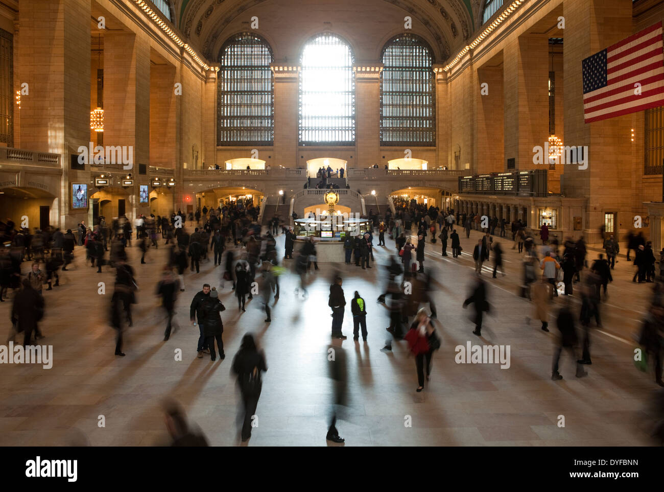 Die Halle der Grand Central Station oder Terminal One New York Städte am meisten besuchten touristischen Ziele Stockfoto