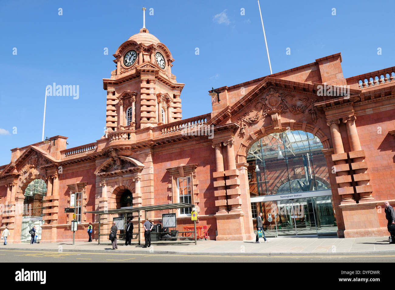 Nottingham East Midlands trainieren Station.2014. Stockfoto