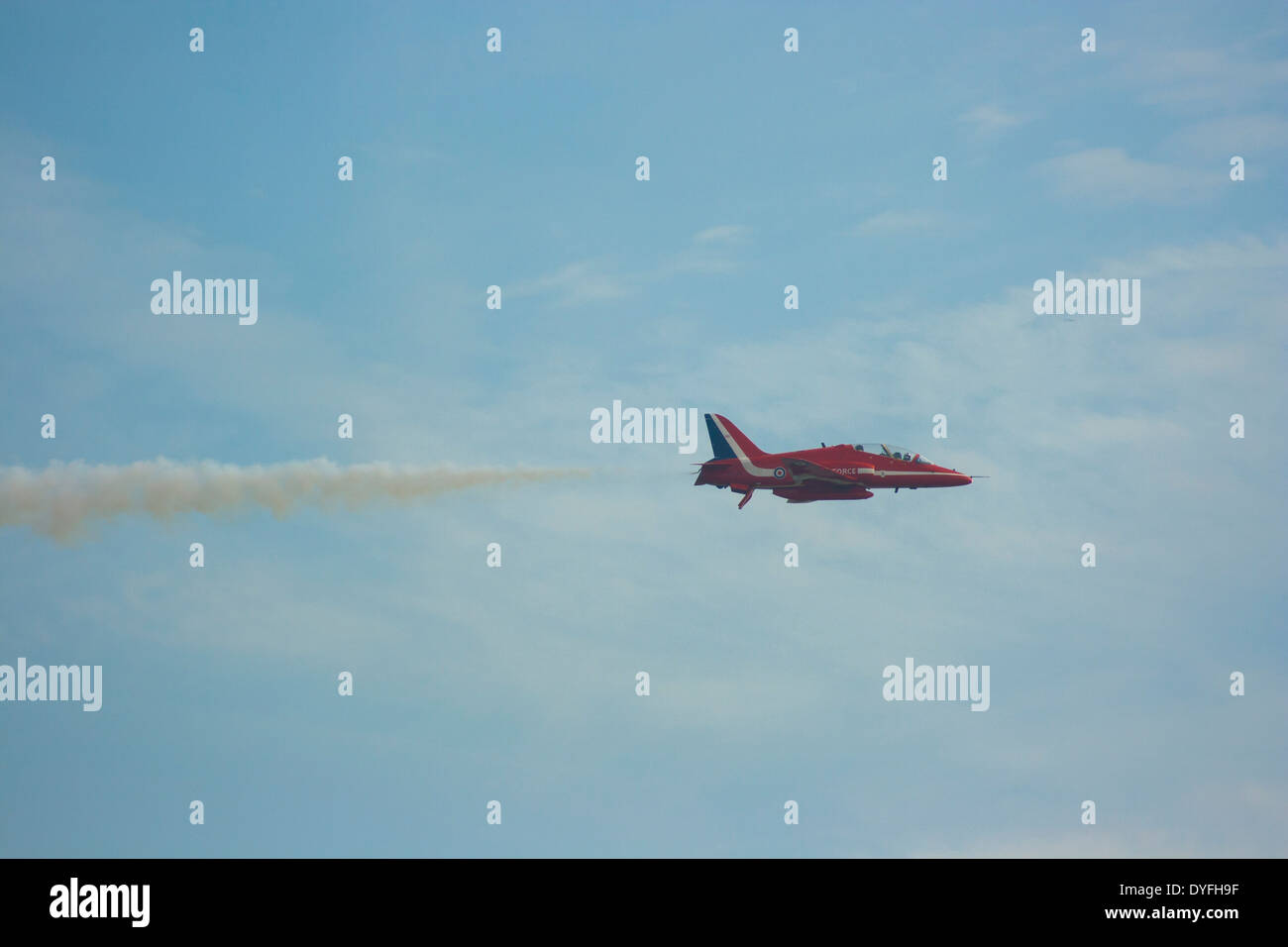 Rote Pfeile RAF Kunstflugstaffel Anzeige bei Clacton Airshow August 2013 Stockfoto