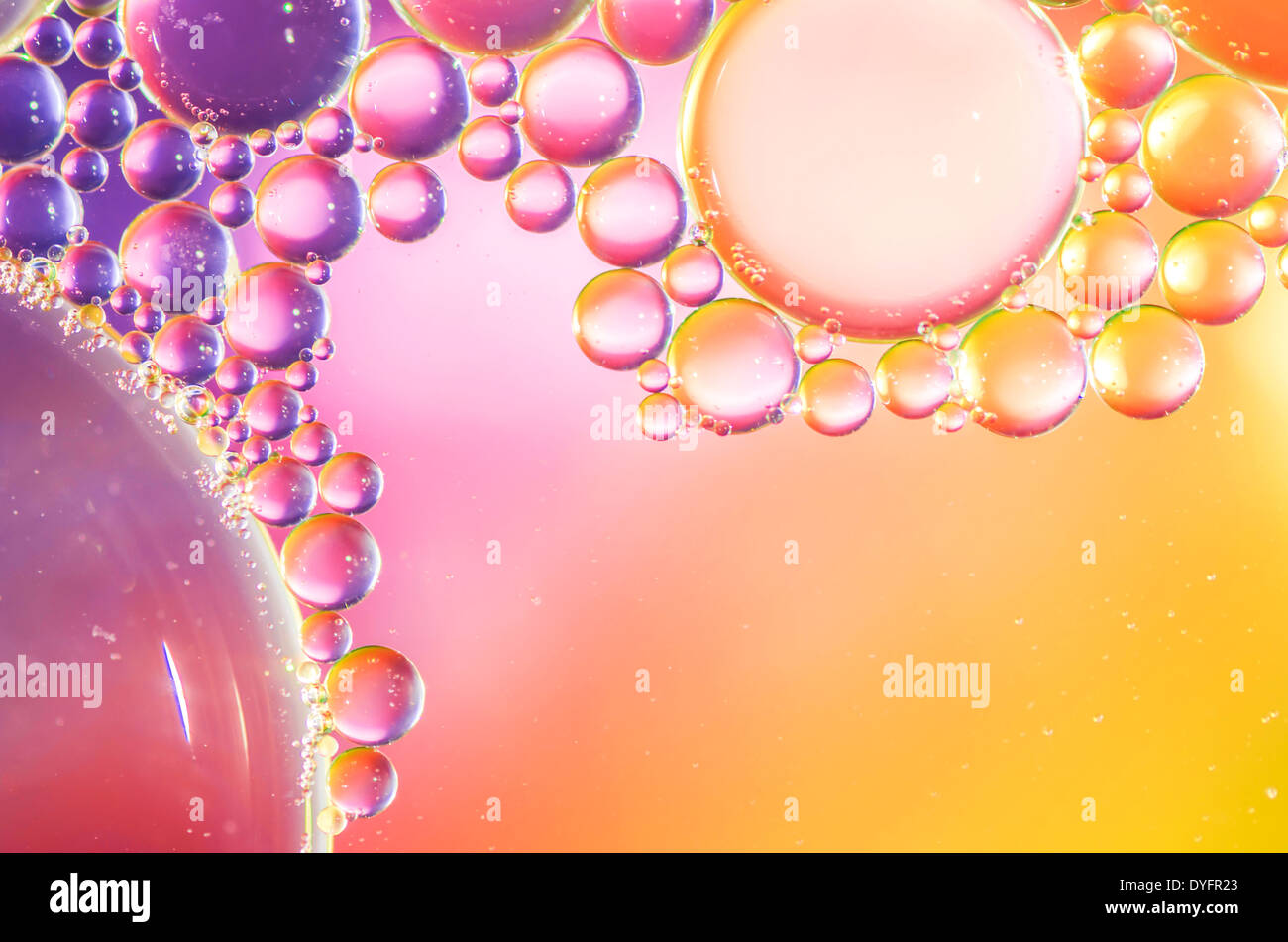 Abstrakten Bubbles hautnah Stockfoto