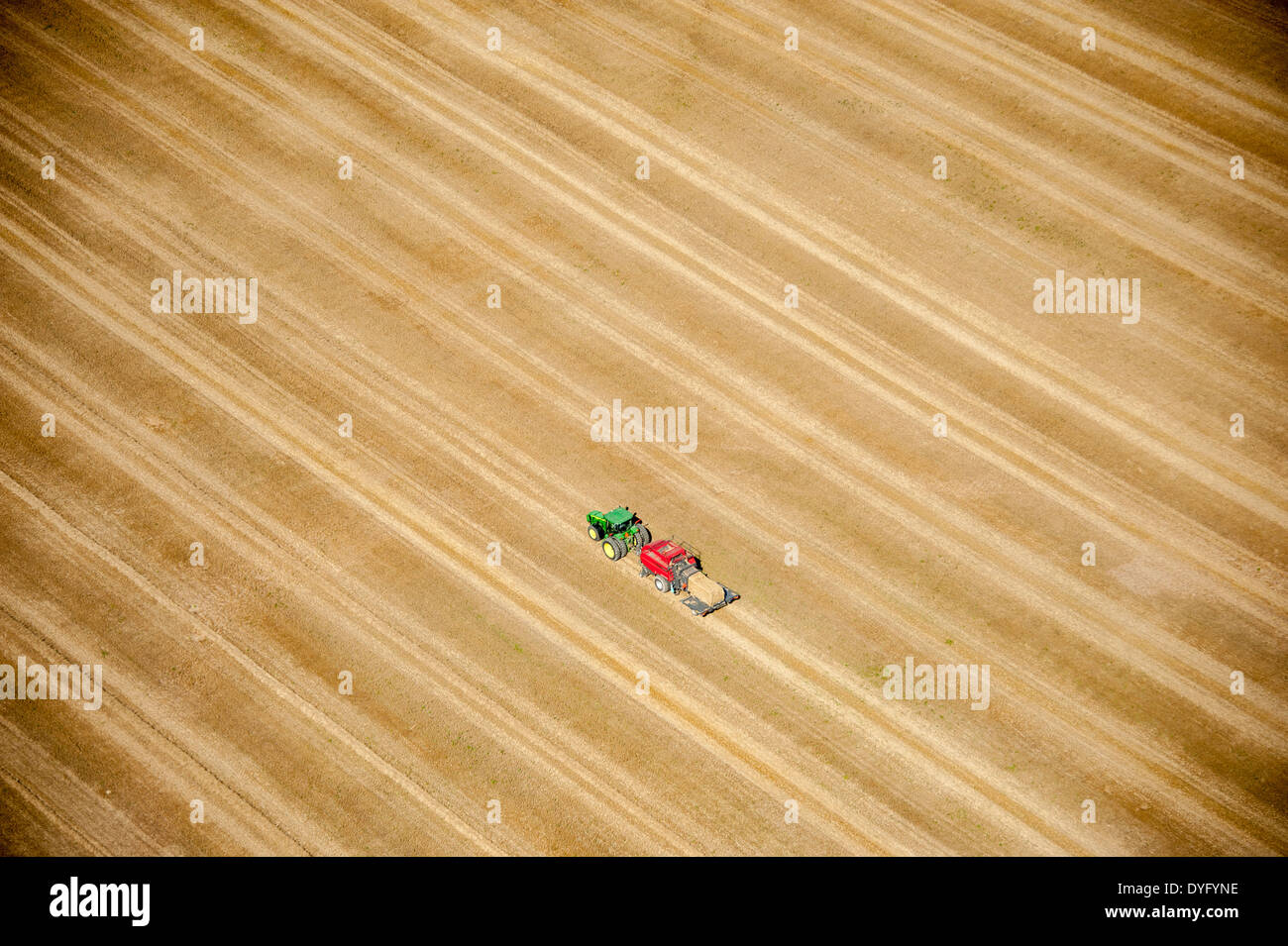 Luftbilder der östlichen Ufer Farmen Stockfoto
