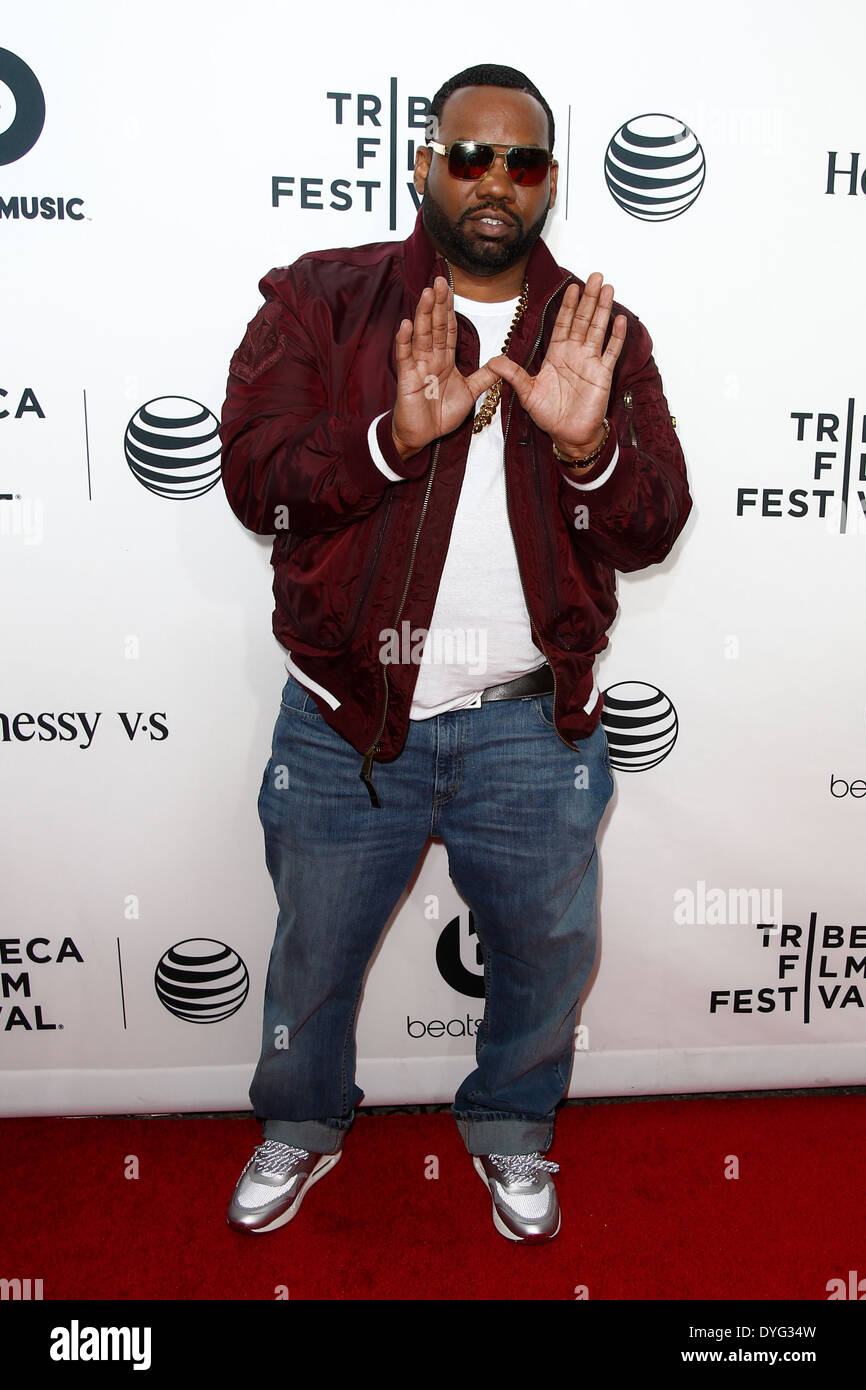 Raekwon Wu-Tang-Clan-Chef besucht die Weltpremiere von "Zeit ist Illmatic" beim TriBeCa Film Festival 2014. Stockfoto