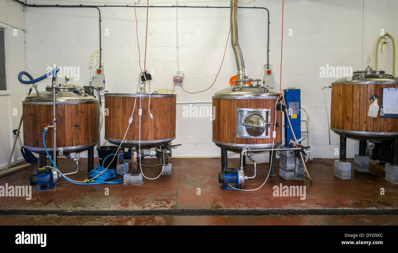 Eine kleine Brauerei Stockfoto