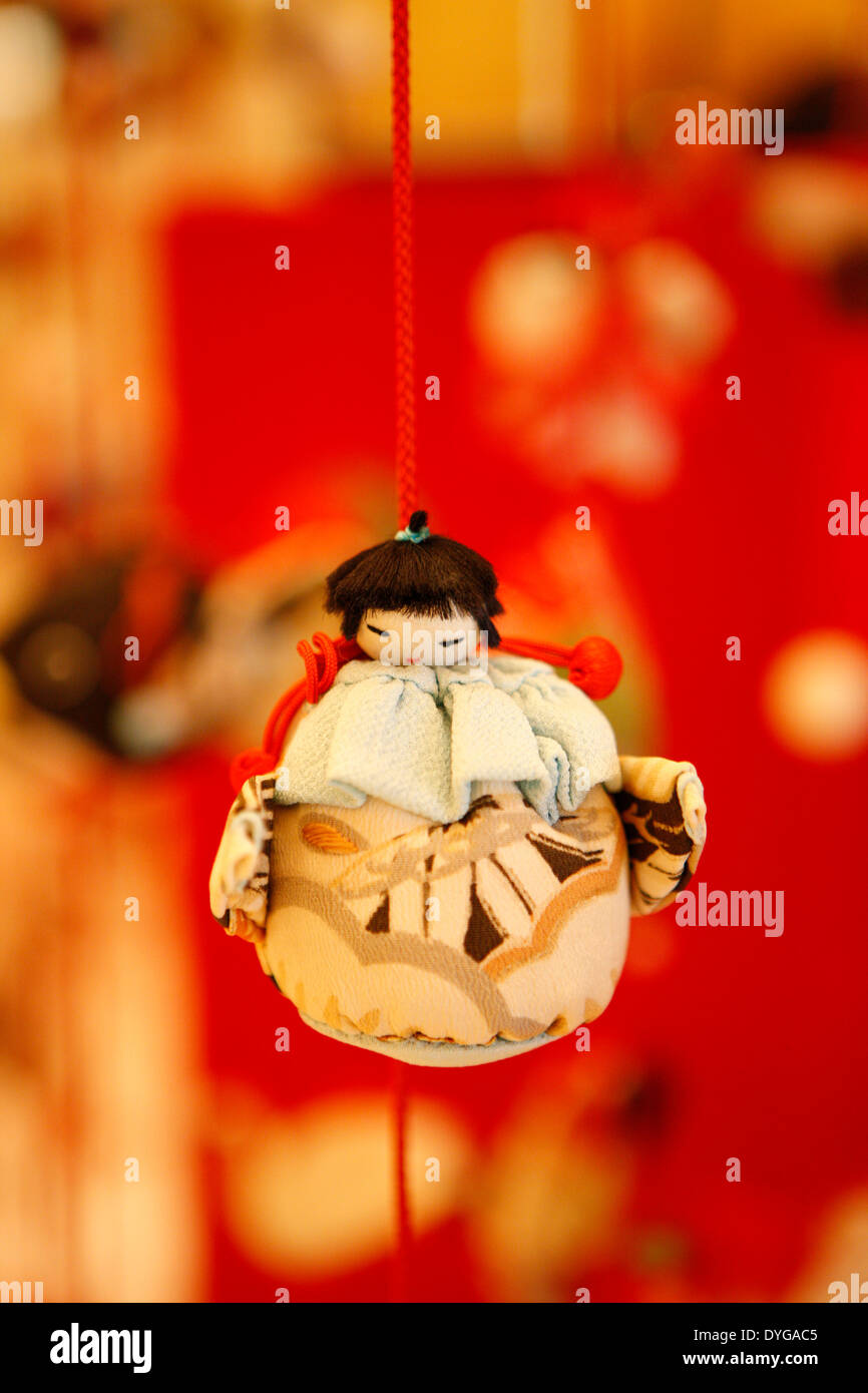 Japanische hängende Puppen Stockfoto