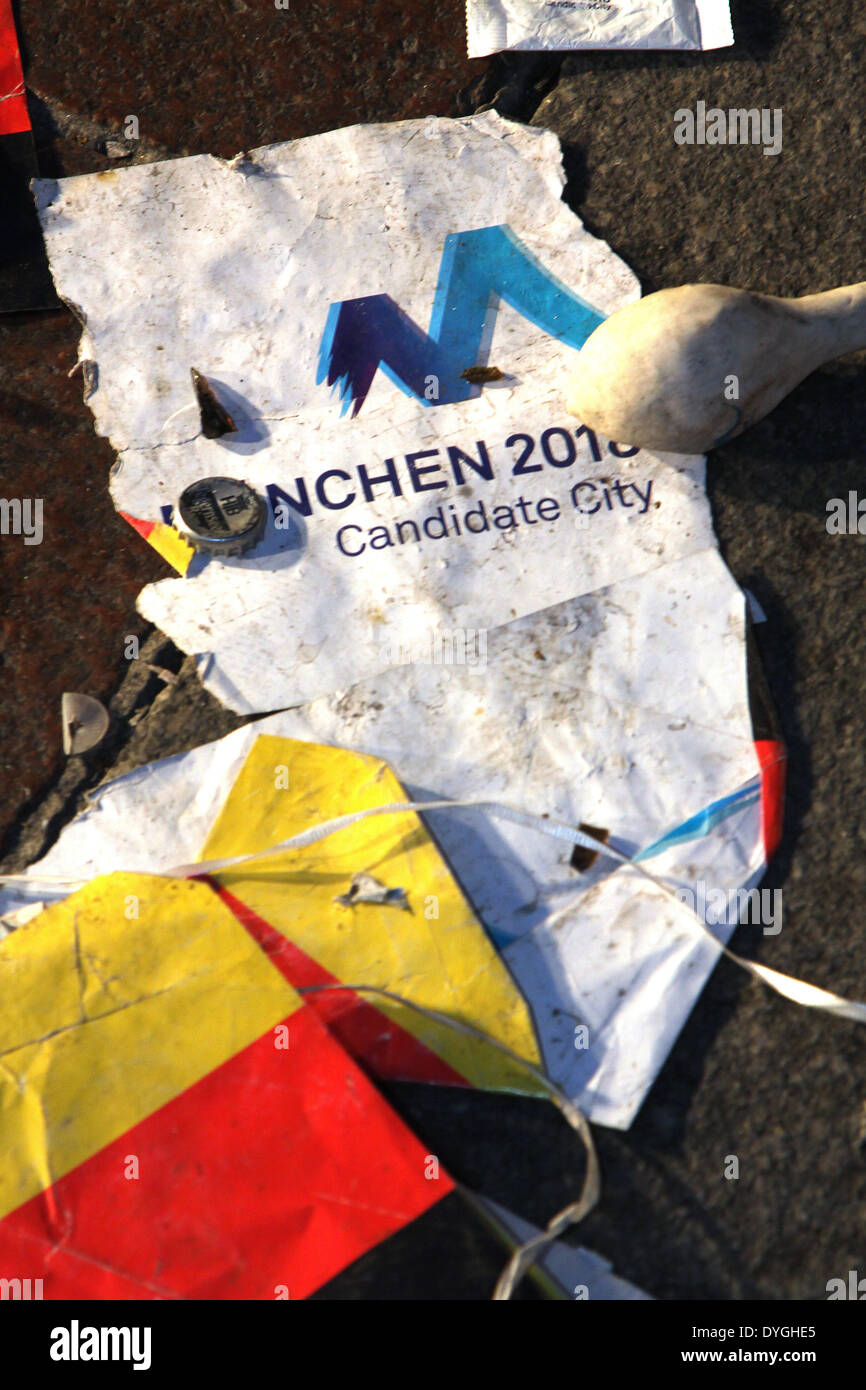 München verliert die Olympischen Winterspiele 2018 2011 Stockfoto