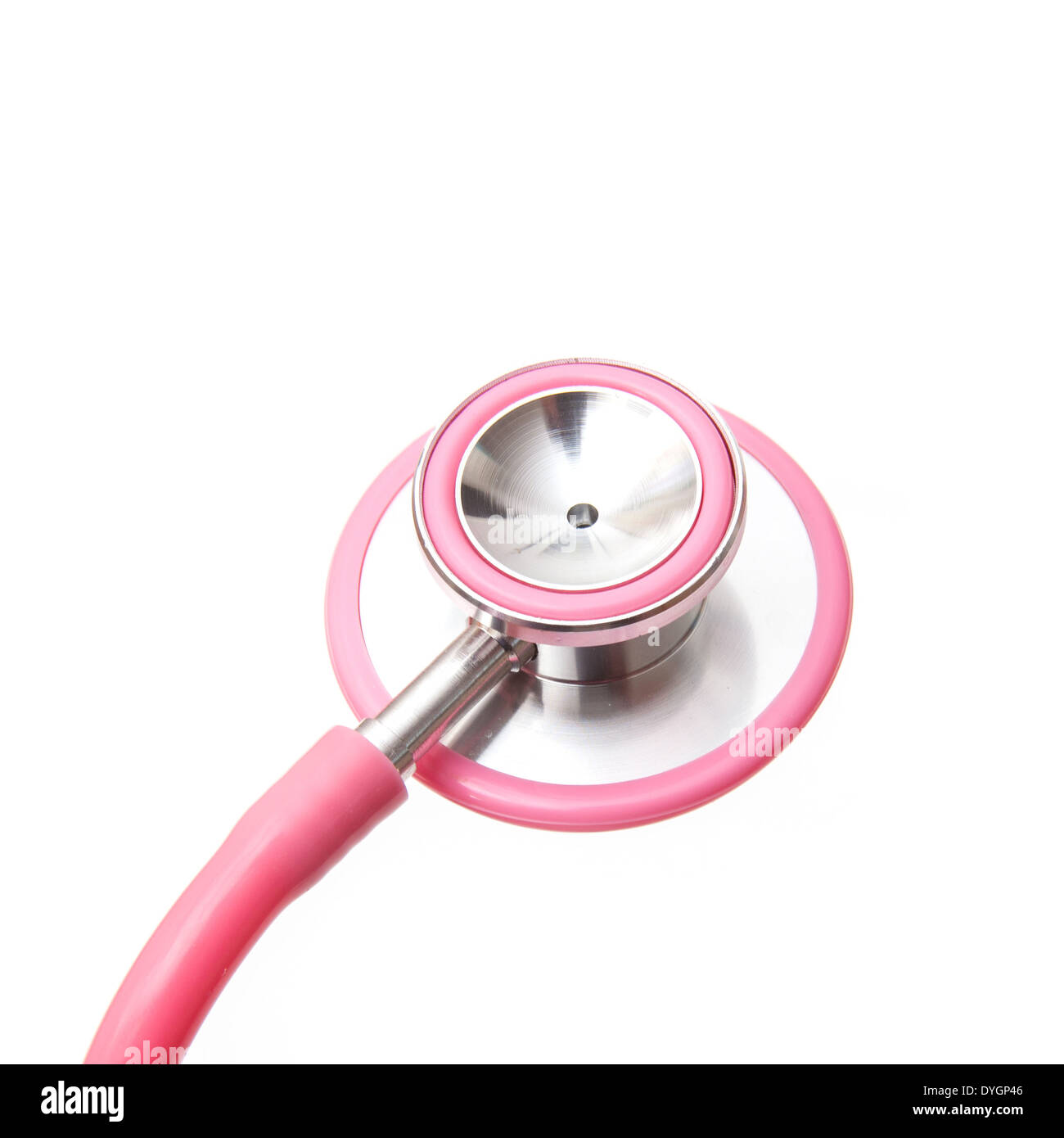 Medizinische Stethoskop isoliert auf einem weißen Studio-Hintergrund. Stockfoto