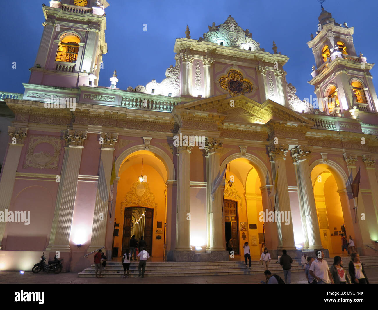 Kathedrale von Salta, Argentinien. Stockfoto