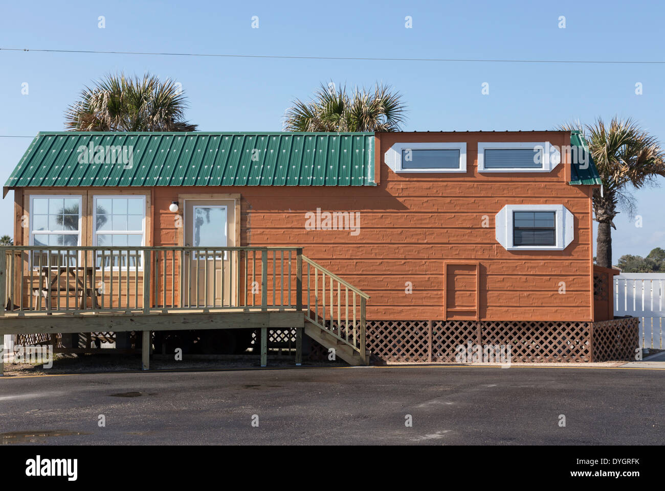 Vermietung Strandkabine, Flagler Beach, FL, USA Stockfoto