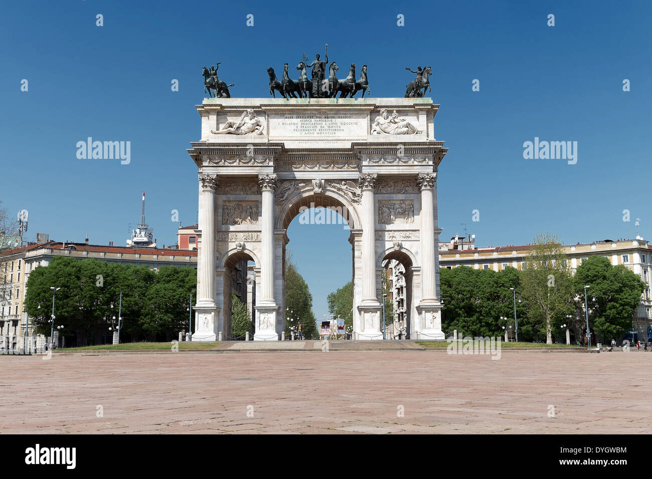Arco Della Pace - Mailand - Italien Stockfoto
