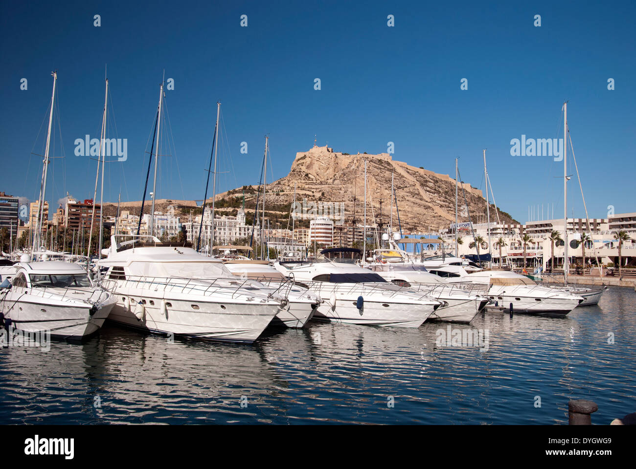 Blick auf die Stadt Alicante Stockfoto