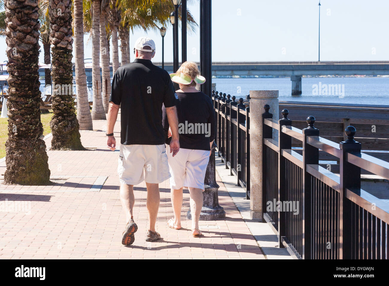 Paar genießt Freizeit in Florida, USA Stockfoto